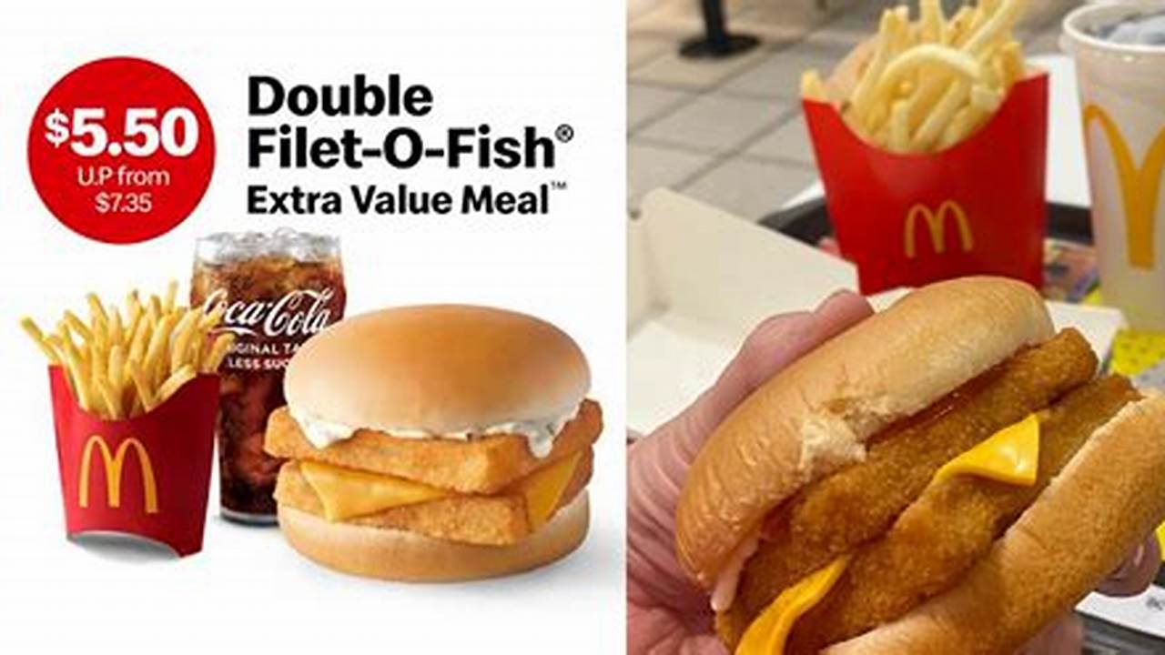 Mcdonalds Double Filet-O-Fish Price 2024