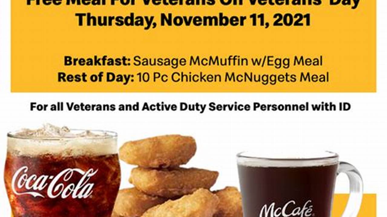 Mcdonalds Veterans Day 2024
