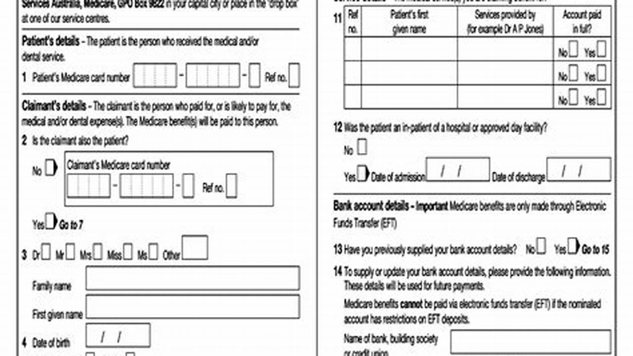 Medicare Claim Form 2024