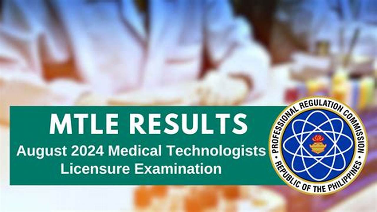 Medtech Board Exam 2024 Results