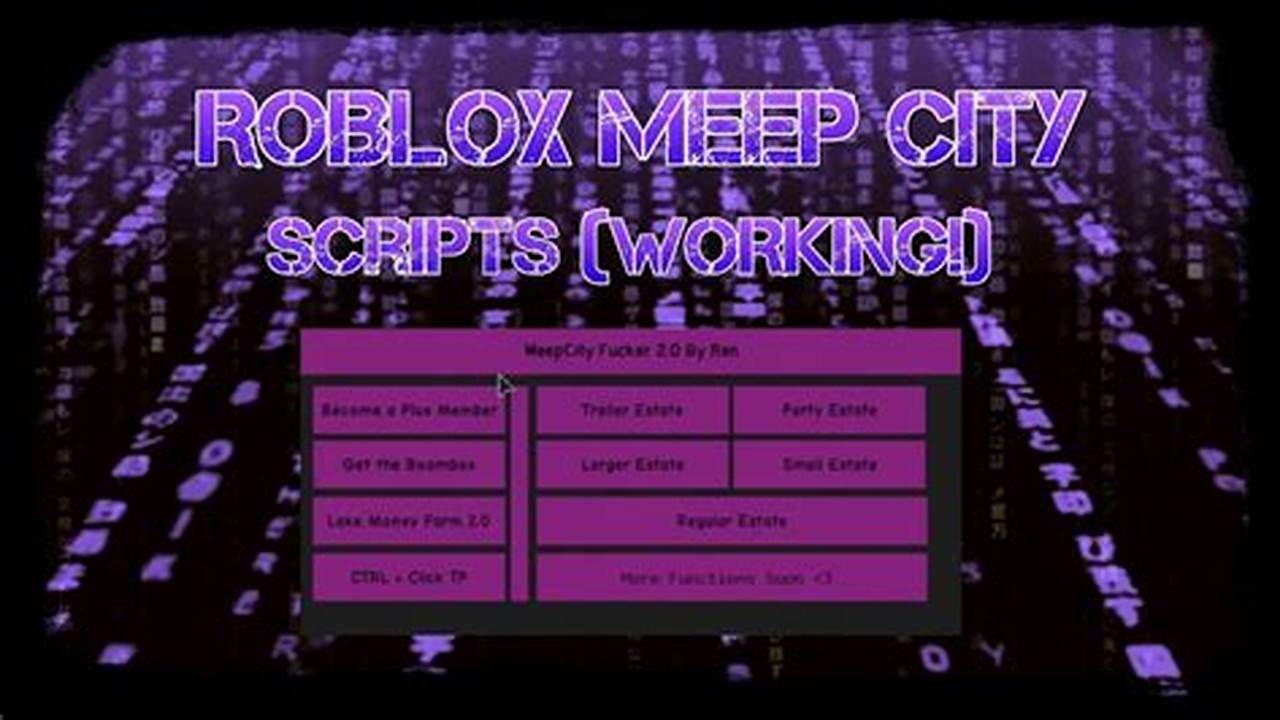 Meep City Script 2024