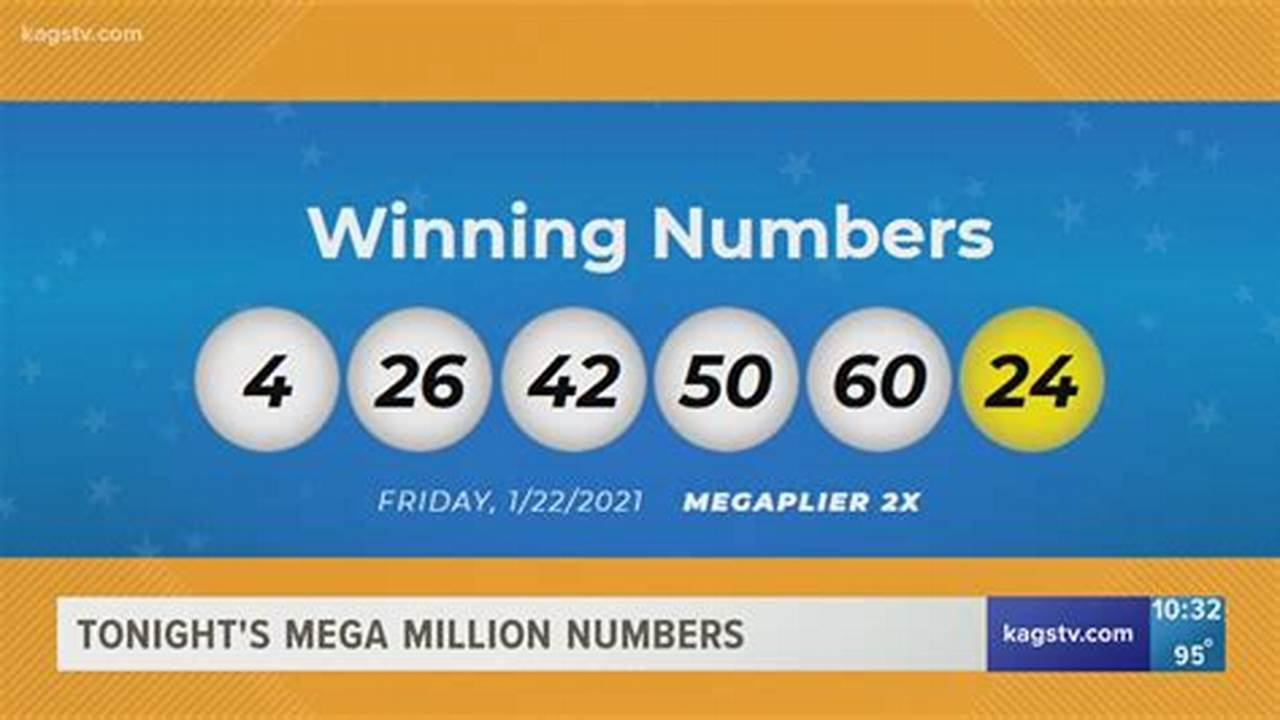 Mega Million Numbers January 13th 2024