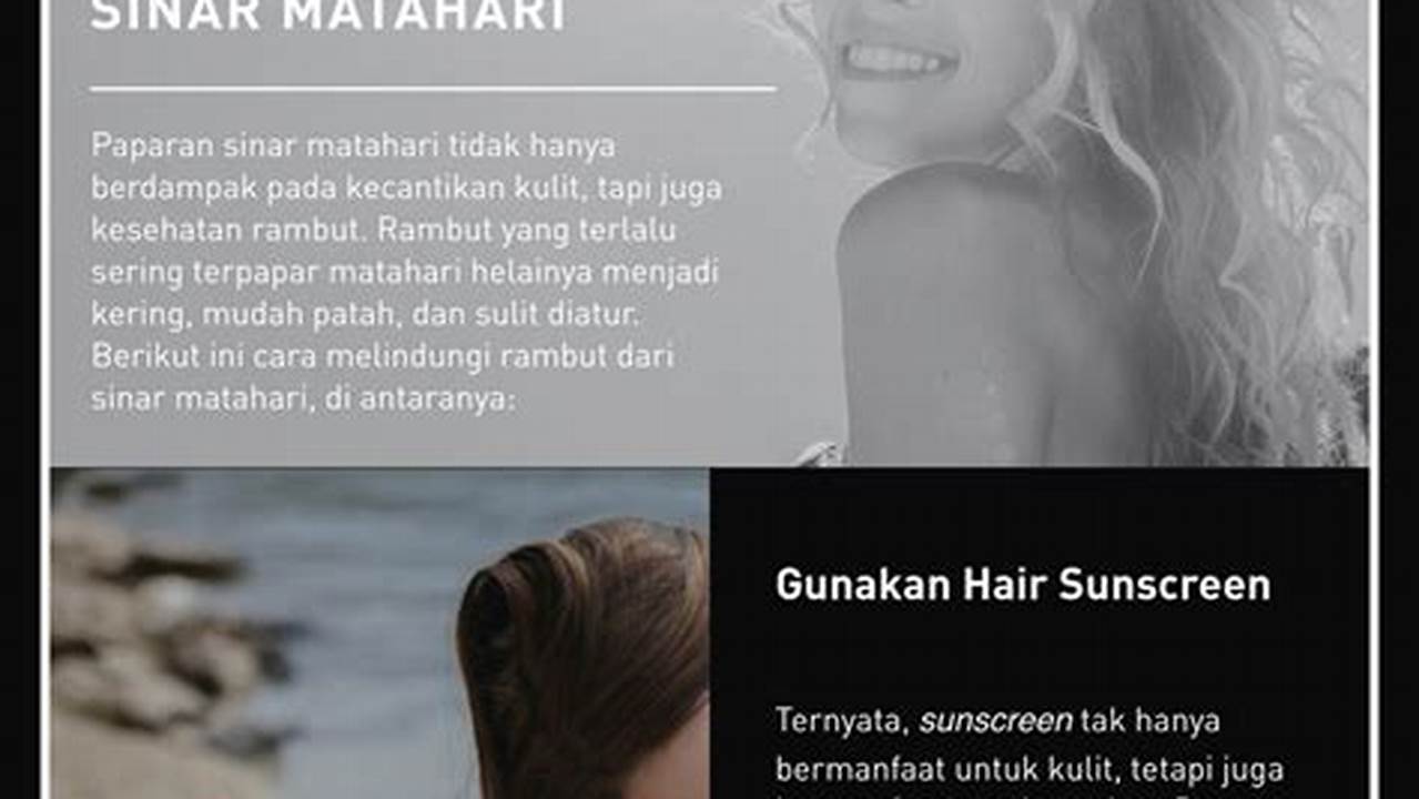 Melindungi Rambut Dari Sinar Matahari, Hair Tonic