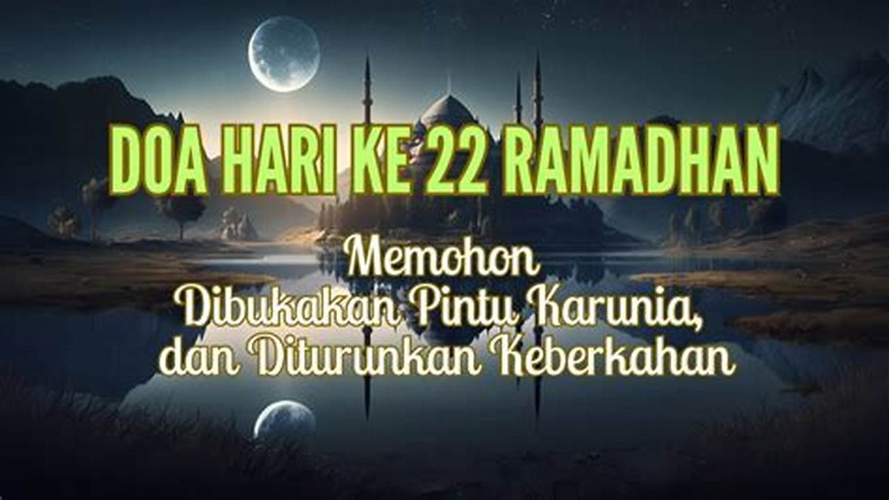 Memohon Keberkahan, Ramadhan