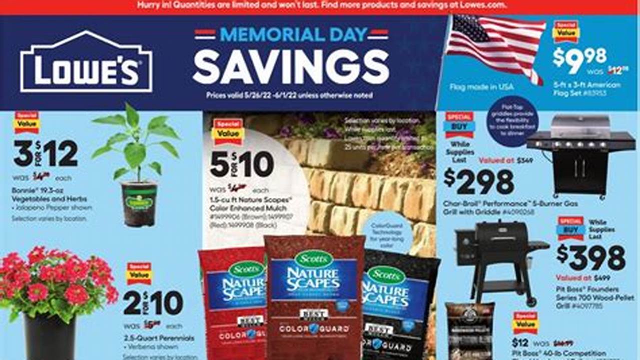 Memorial Day Sales 2024 Lowes