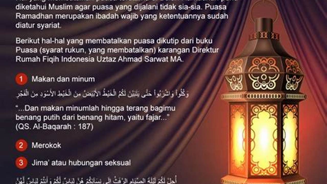 Menghindari Hal-hal Yang Bersifat Kontroversial, Ramadhan