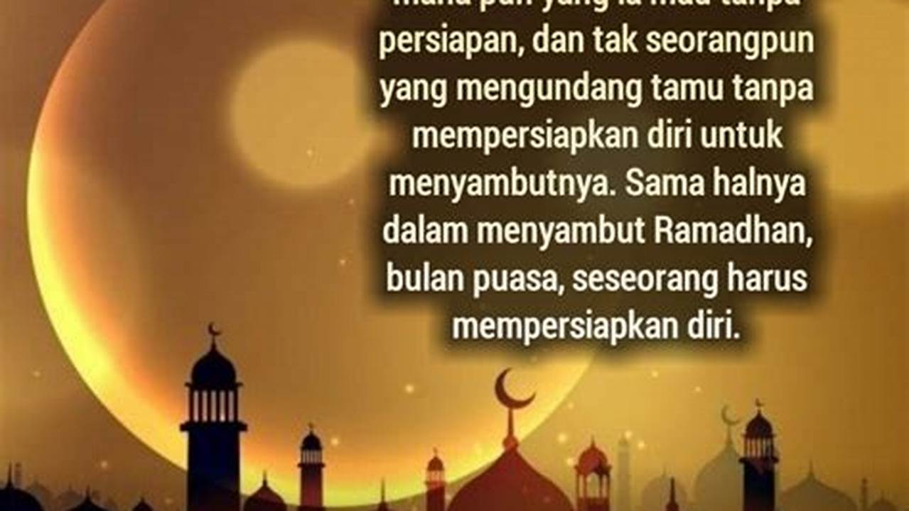 Menghindari Kata-kata Klise, Ramadhan