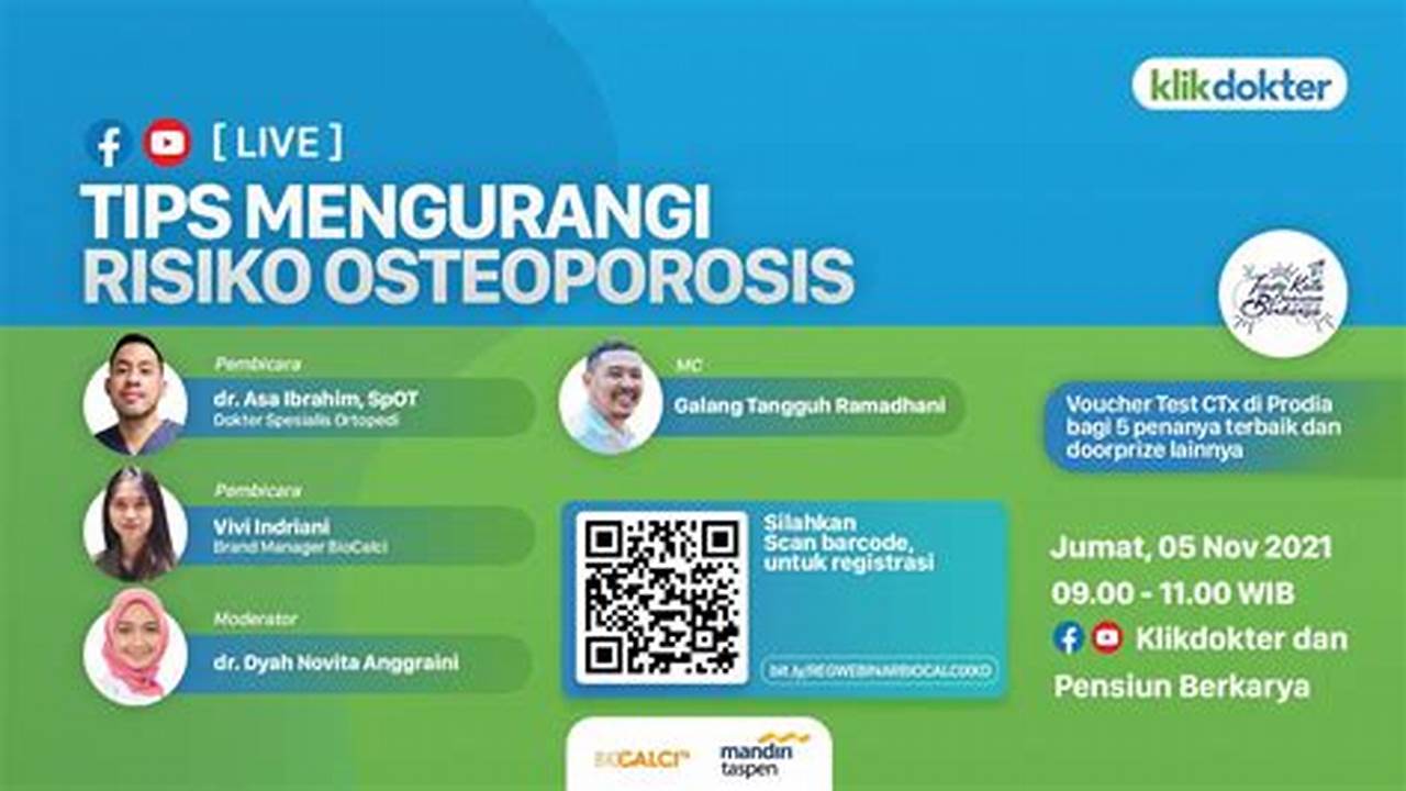 Mengurangi Risiko Osteoporosis, Manfaat