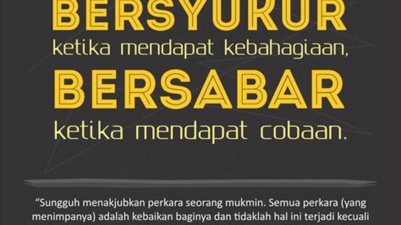 Menumbuhkan Rasa Sabar Dan Syukur, Ramadhan