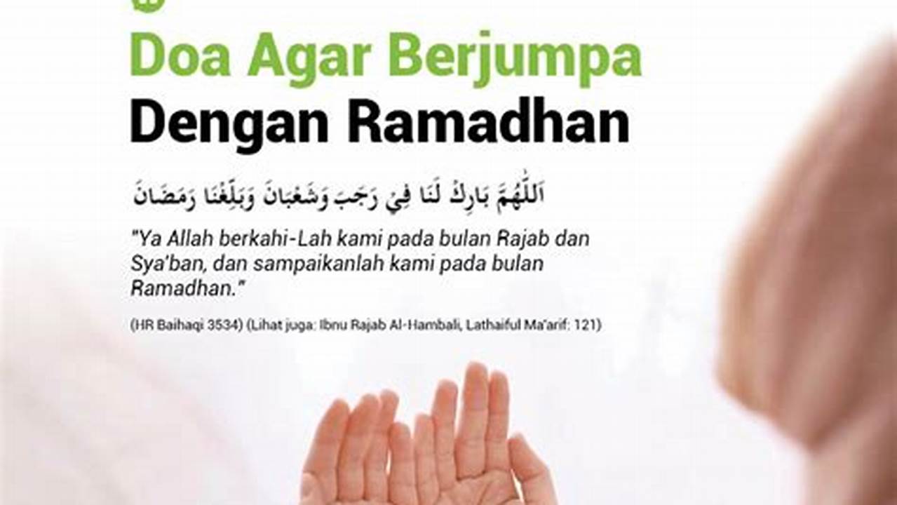 Menutup Dengan Doa, Ramadhan