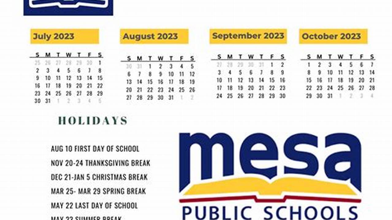 Mesa School Calendar 2024