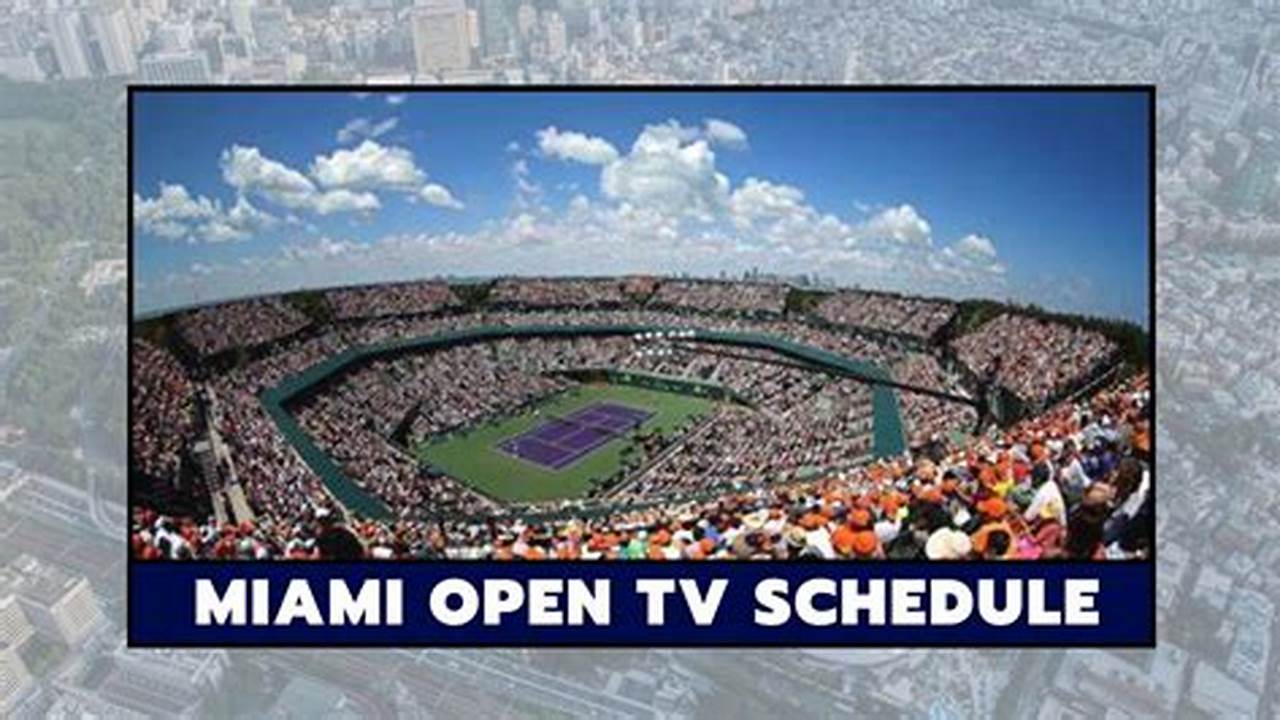 Miami Open Tv Coverage 2024