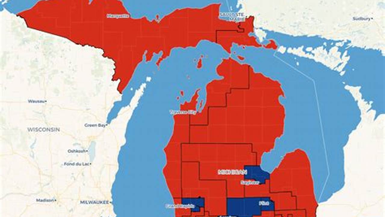 Michigan Primary Results 2024 Map Brook Tawsha