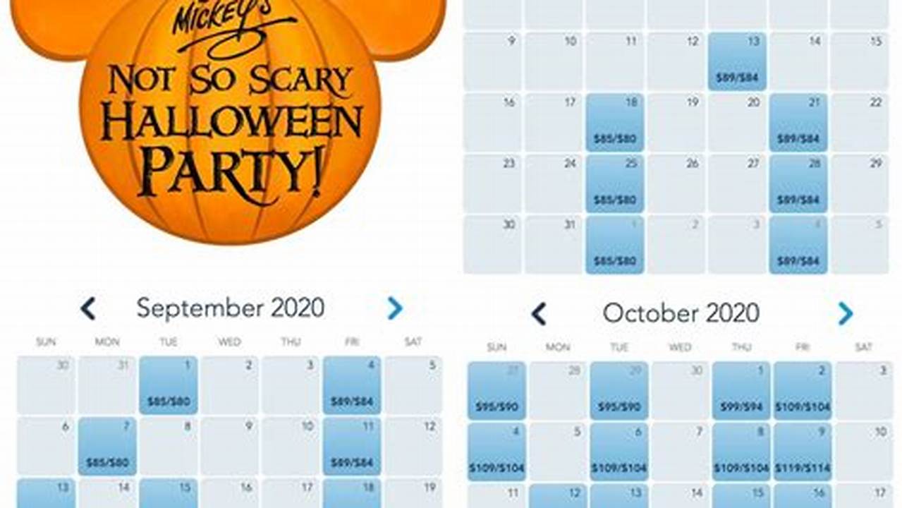 Mickey's Not-So-Scary Halloween Party 2024 Dates
