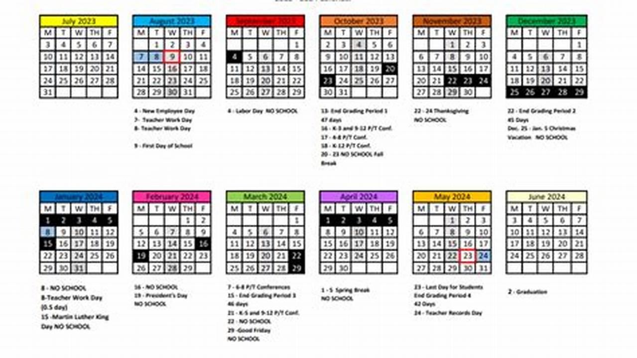 Middlebury Community Schools Calendar 2024