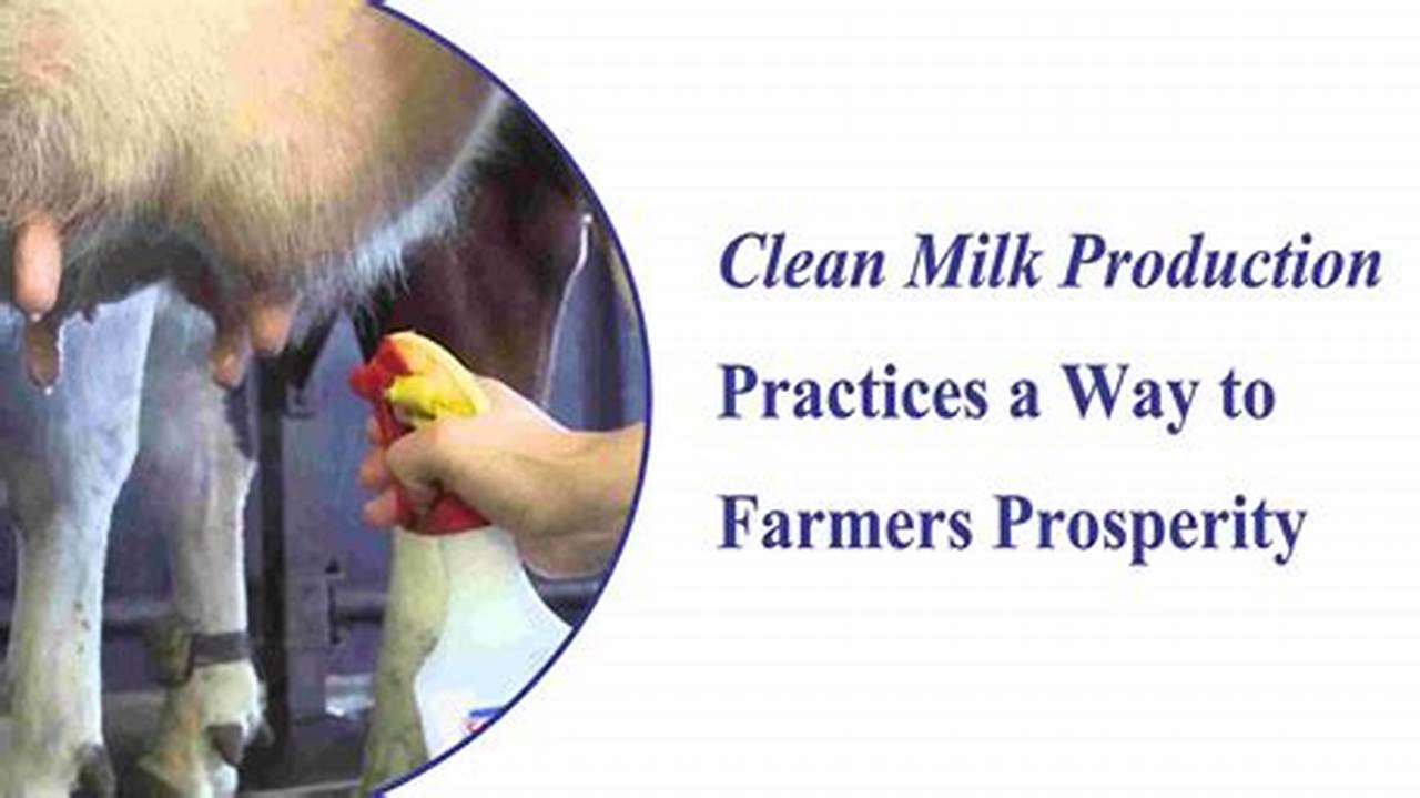 Milking Procedures And Milk Quality, Farming Practices