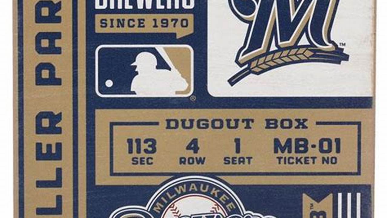 Milwaukee Brewers 2024 Tickets