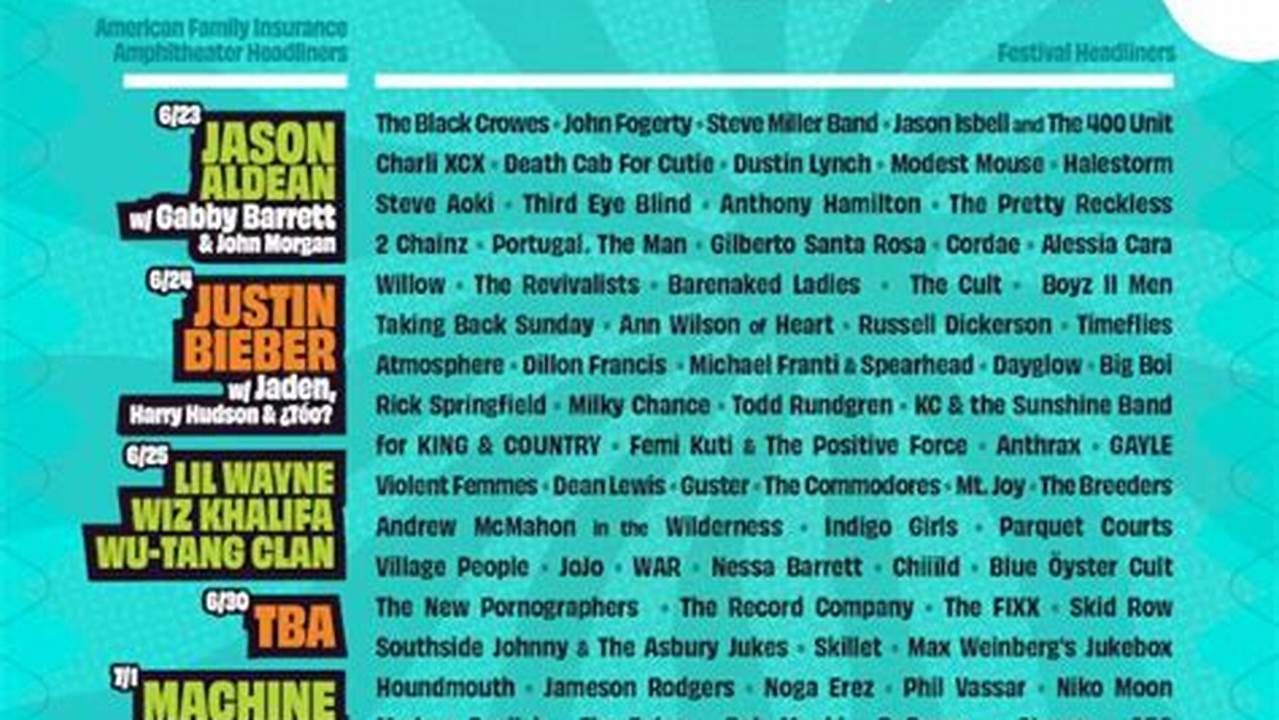 Milwaukee Fest 2024 Lineup