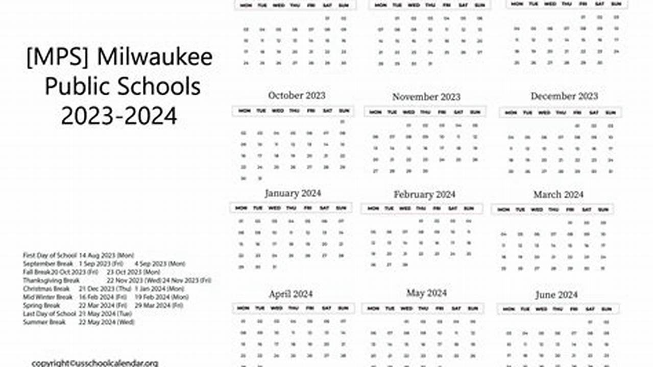 Milwaukee Public School Calendar 2024
