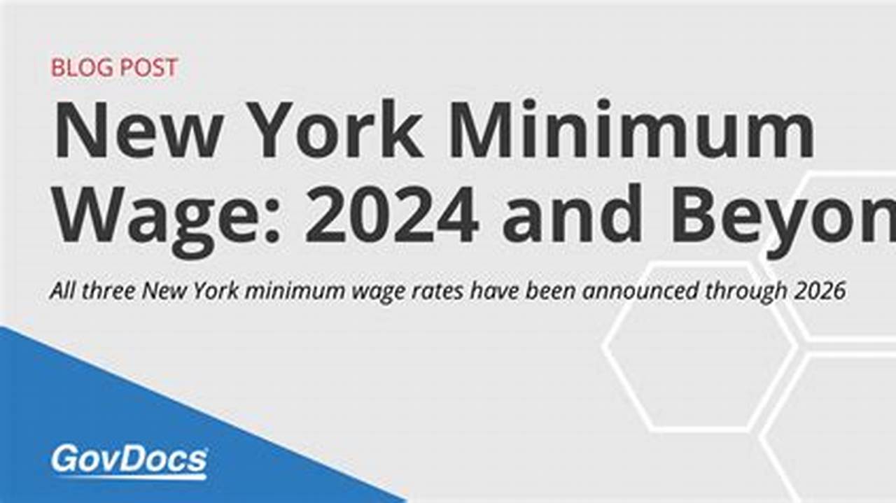 Minimum Wage In New York State 2024