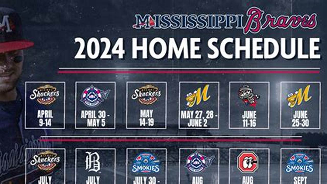 Mississippi Braves Schedule 2024 Release elle annadiana