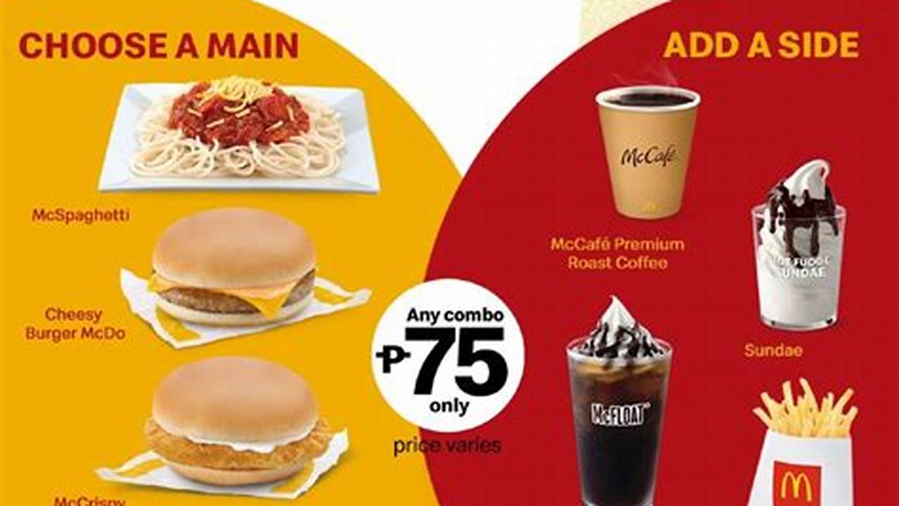 Mix &amp;Amp; Match Mcdo Is A Creative And Economical Way To Enjoy Various Mcdonald’s Treats., 2024