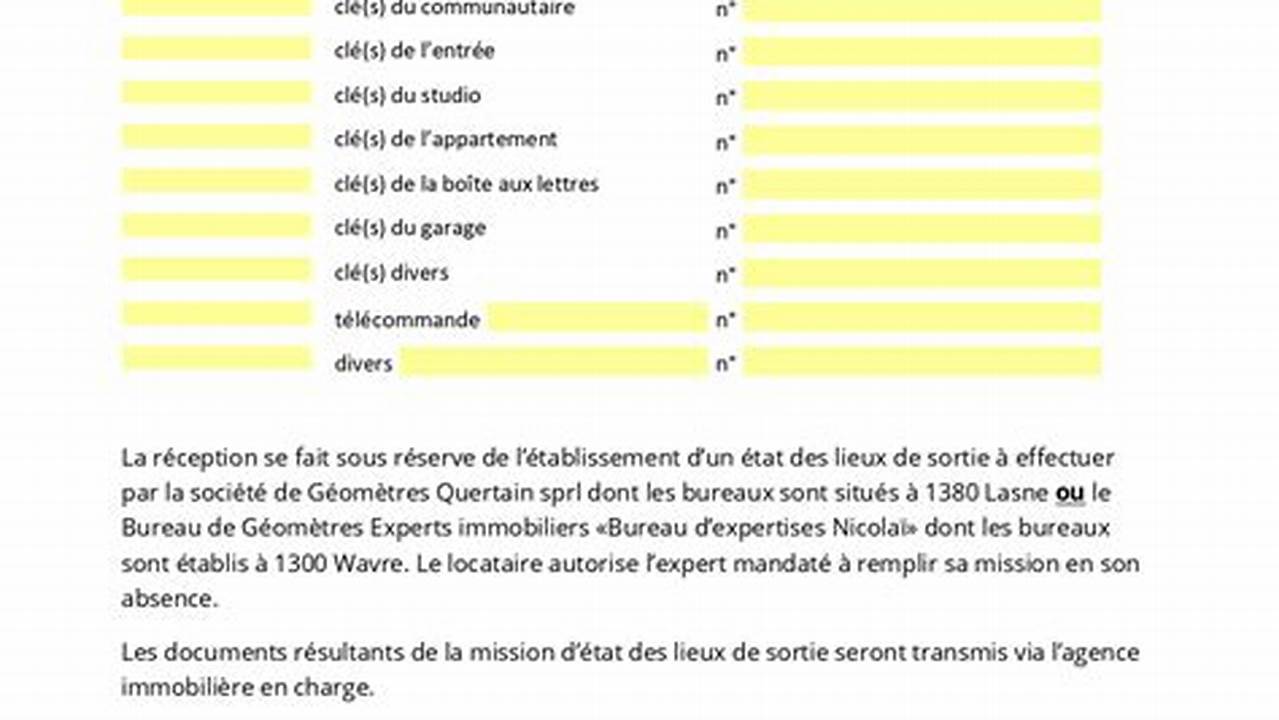 Modèle Attestation Sur L'Honneur Perte De Clés