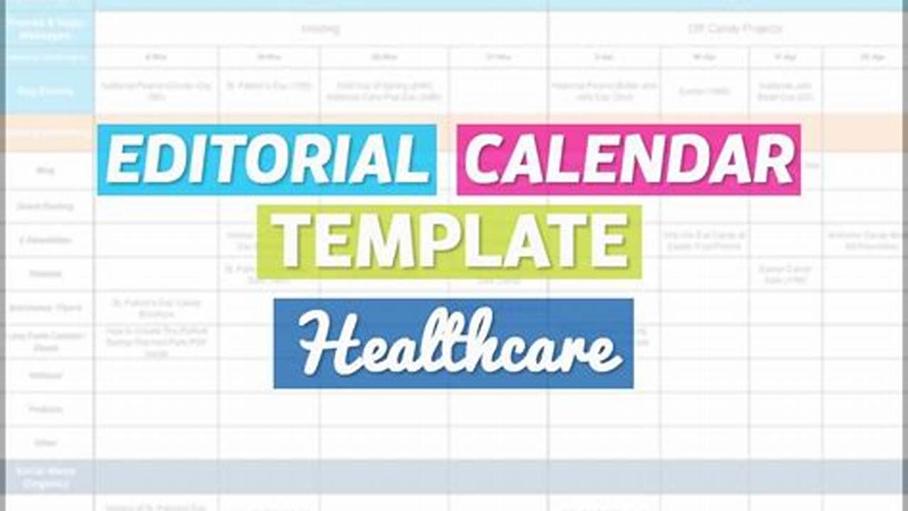 Modern Healthcare Editorial Calendar 2024