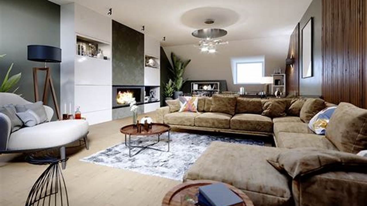Modernes Wohnzimmer: Eleganz und Komfort vereint