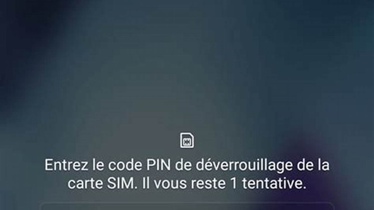 Mon Téléphone Ne Reconnait Pas Ma Carte Sim Sfr