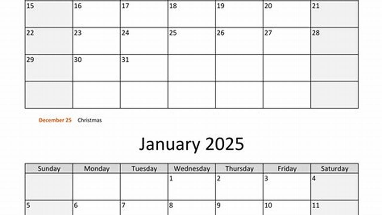 Monday 23 December To Thursday 30 January 2025., 2024