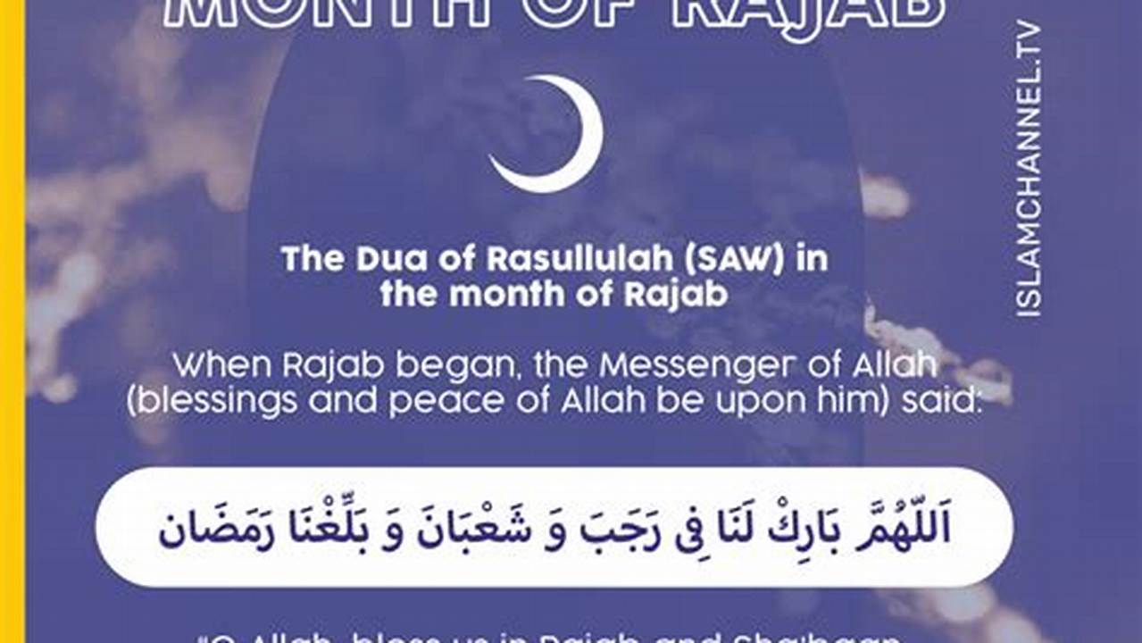Month Of Rajab 2024