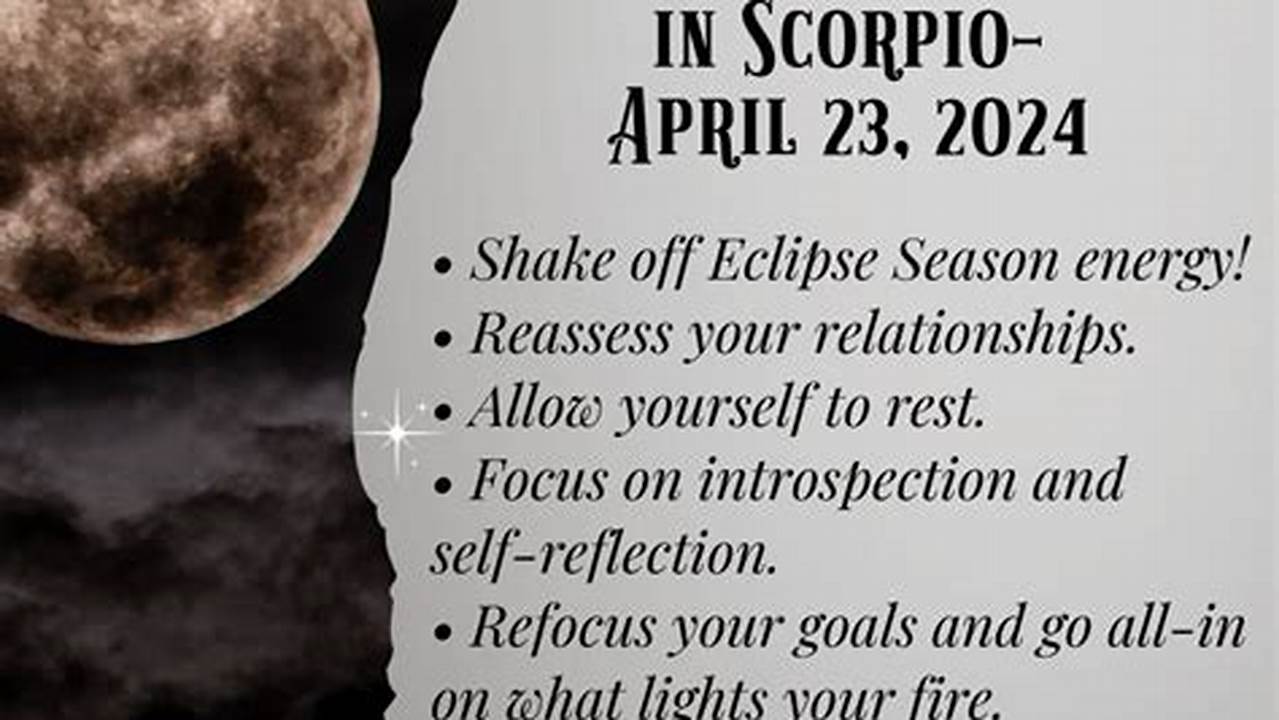 Moon In Scorpio April 2024