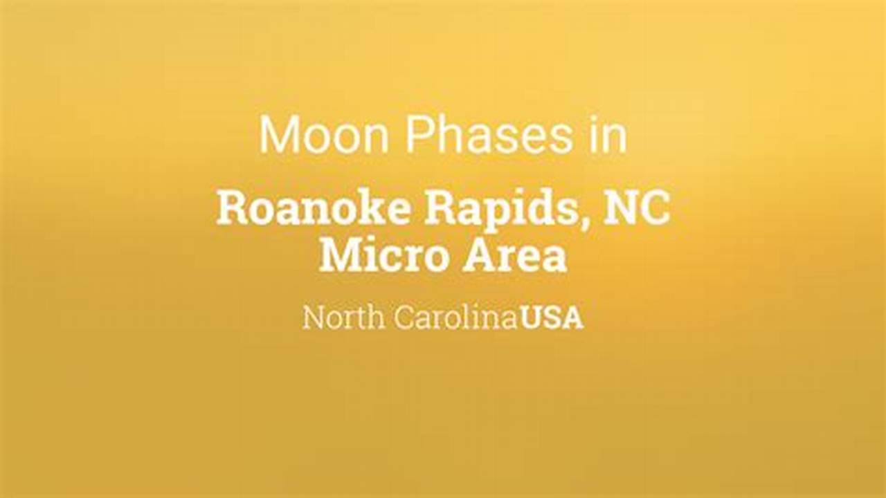 Moon Phases For Roanoke Rapids, Usa., 2024