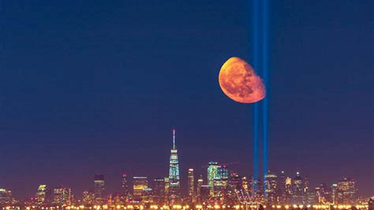 Moonrise In New York City Is At 4, 2024