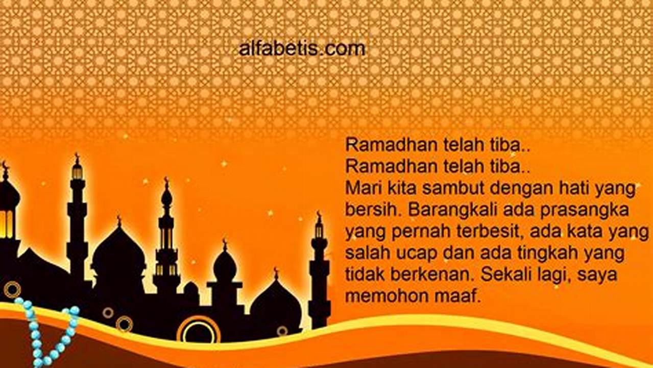 Moral, Ramadhan
