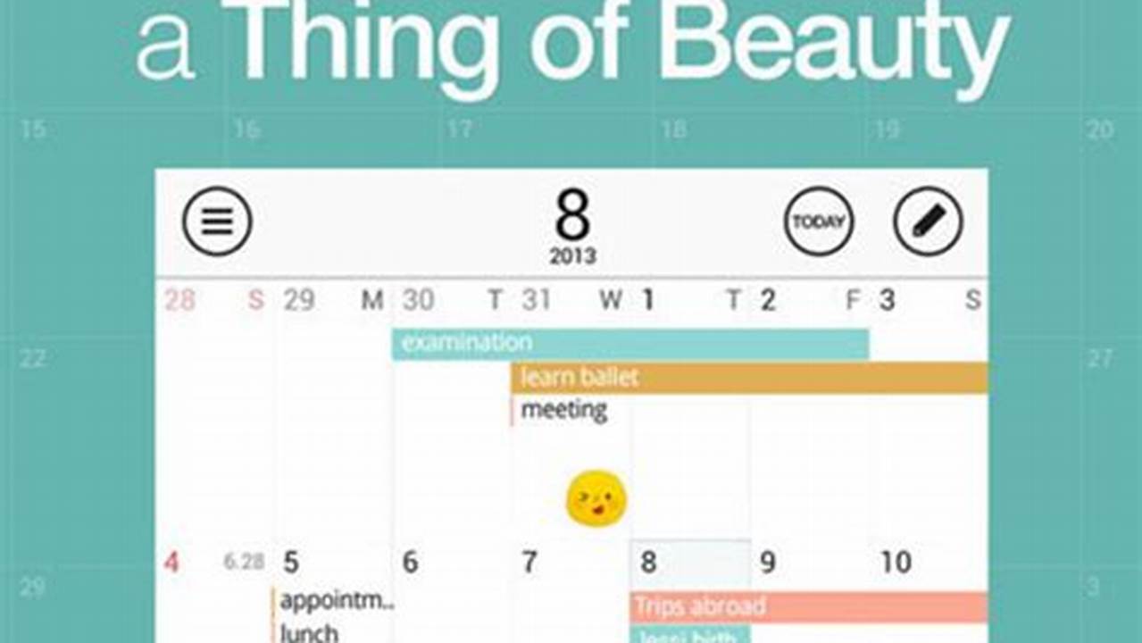 Most Beautiful Calendar App