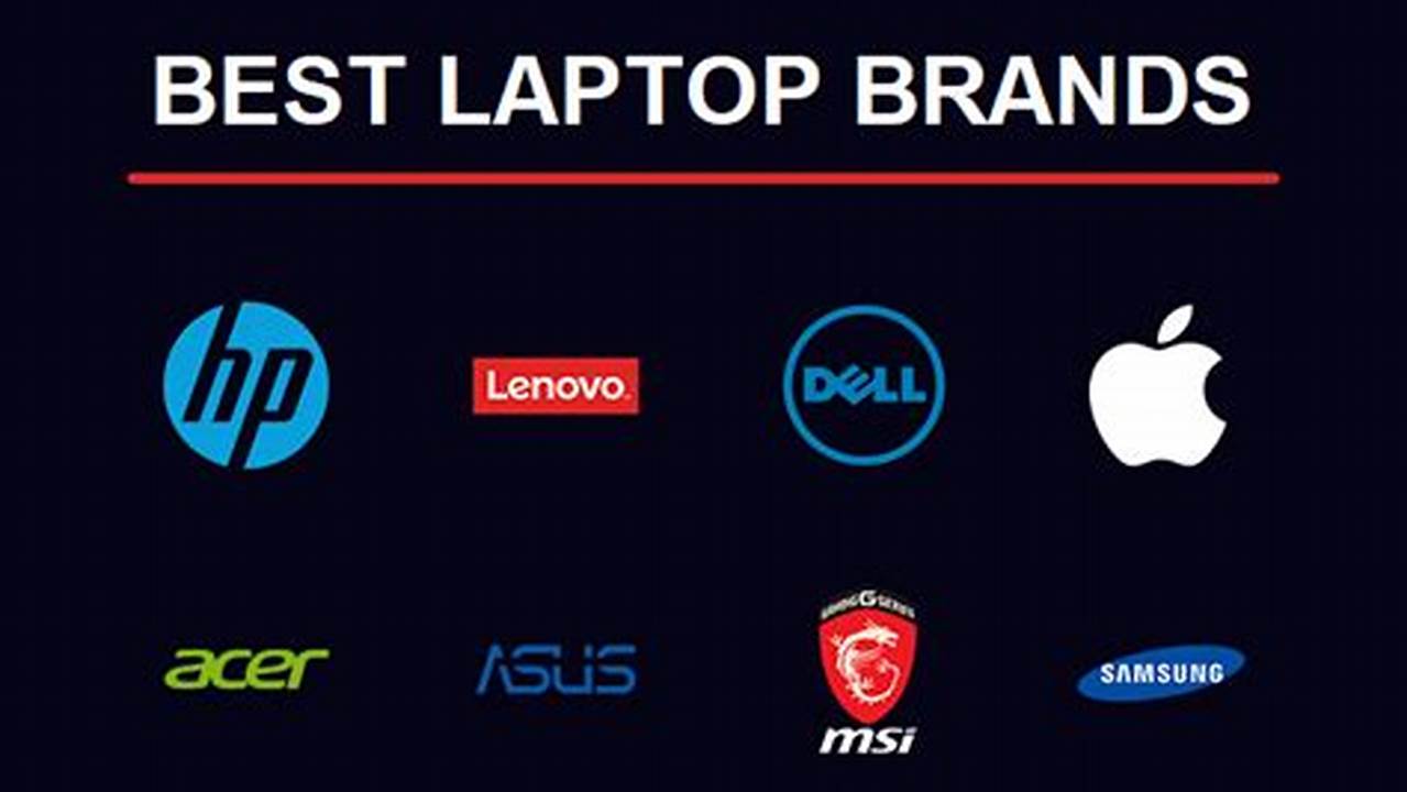 Most Of These Brands Are Popular And Provide High Quality Laptop For Different Needs., 2024