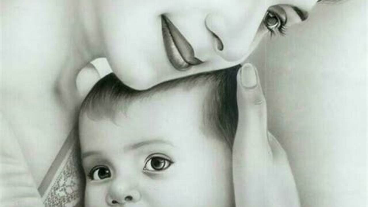 Mother and Baby Pencil Sketch: A Timeless Art
