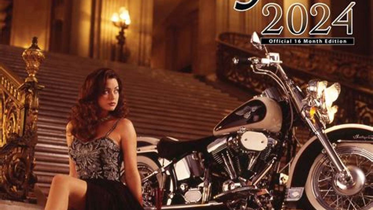 Motorcycle Girl Calendar 2024