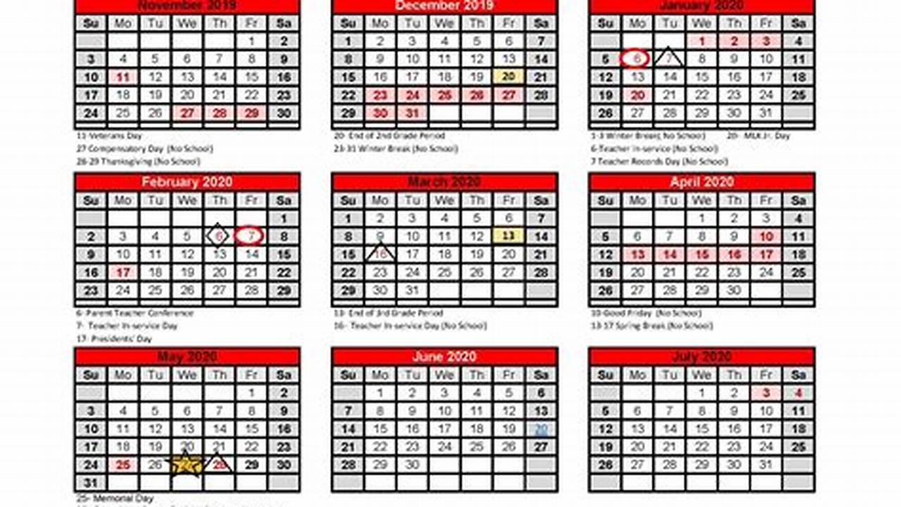 Mt Healthy Schools Calendar