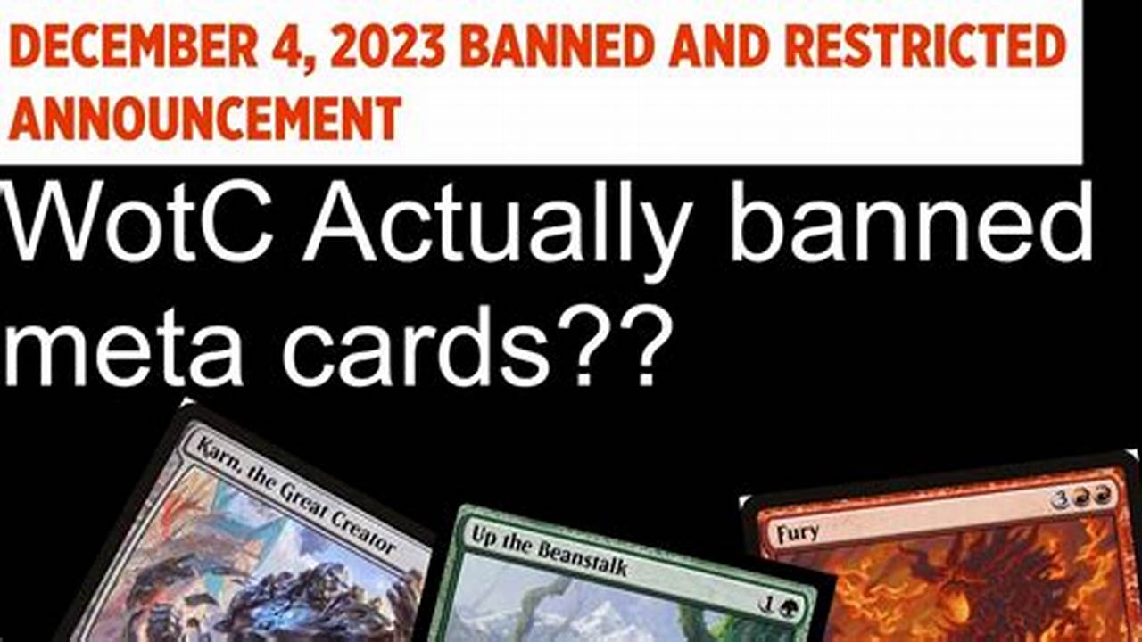 Mtg Banned And Restricted December 2024
