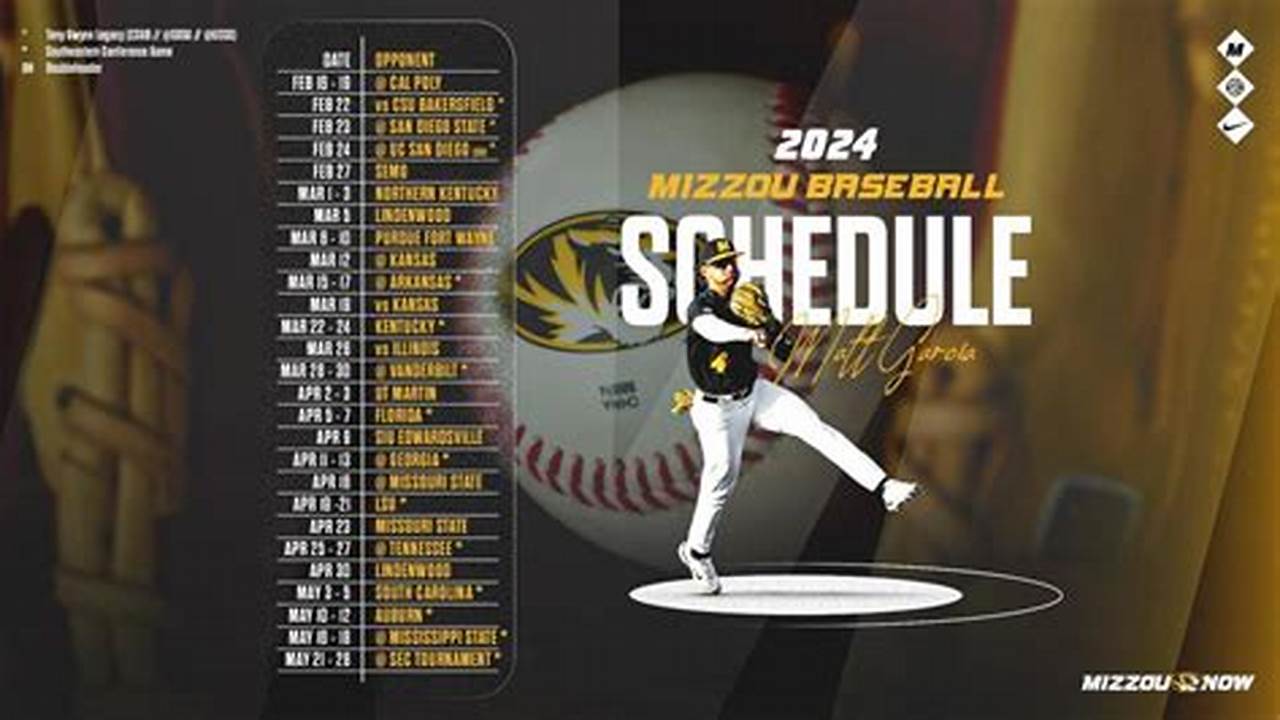 Mu Baseball Schedule 2024