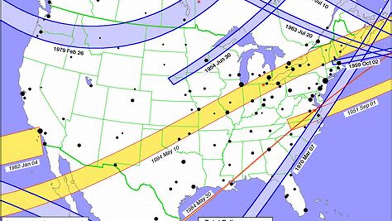Nasa’s Map—This Article’s Main Image—Contains The Paths Of 3,742 Total And Hybrid Solar Eclipses Across The 5,000 Years Between 2,000 B.c.and 3,000 C.e., 2024