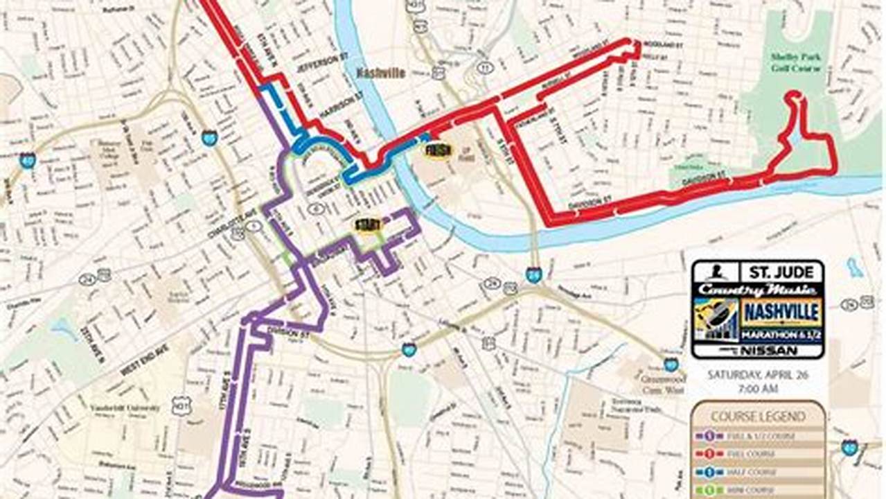Nashville Marathon 2024 Route