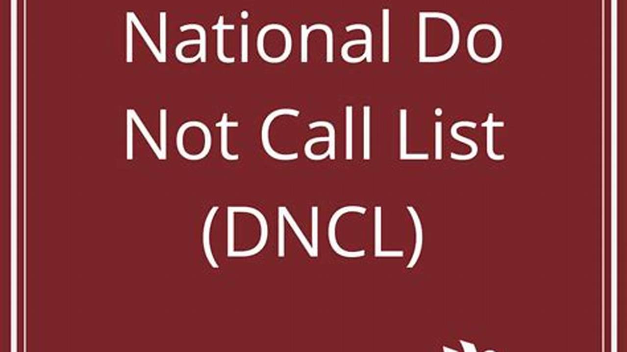 National Do Not Call List 2024 Online