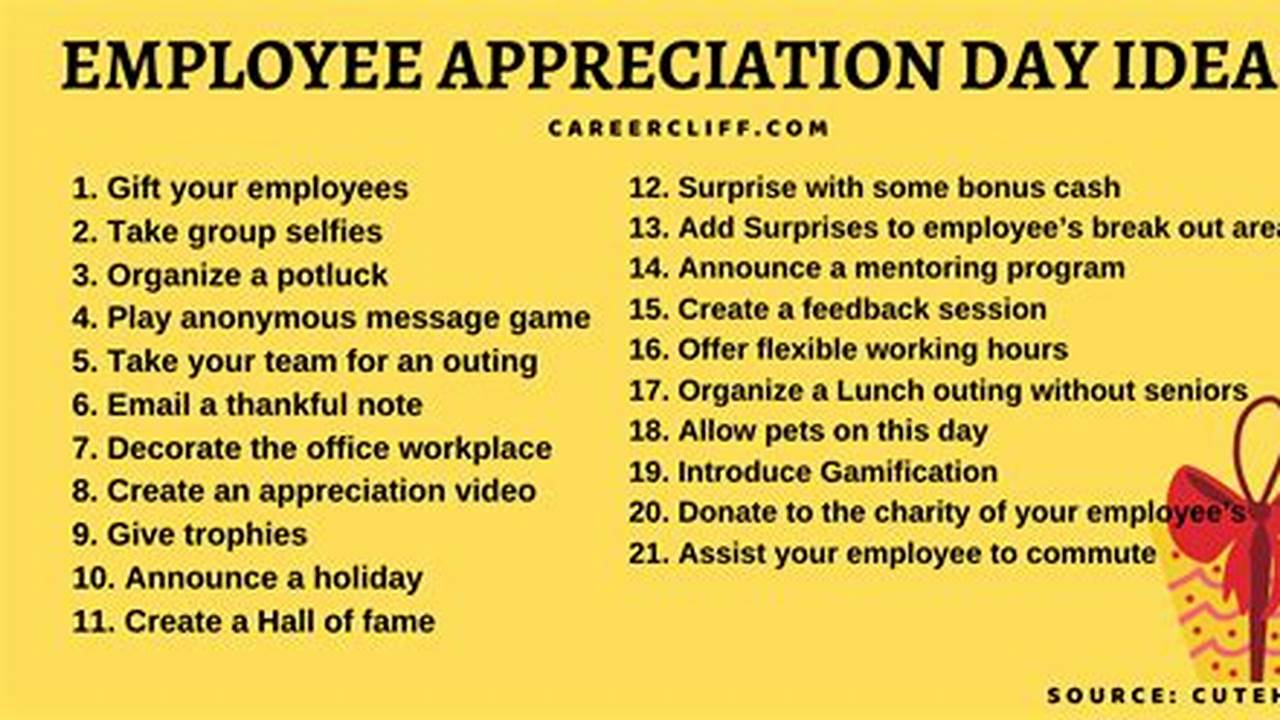 National Employee Appreciation Day 2024 Ideas