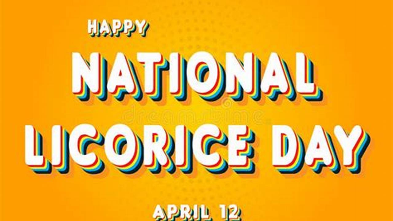 National Licorice Day 2024 Poster