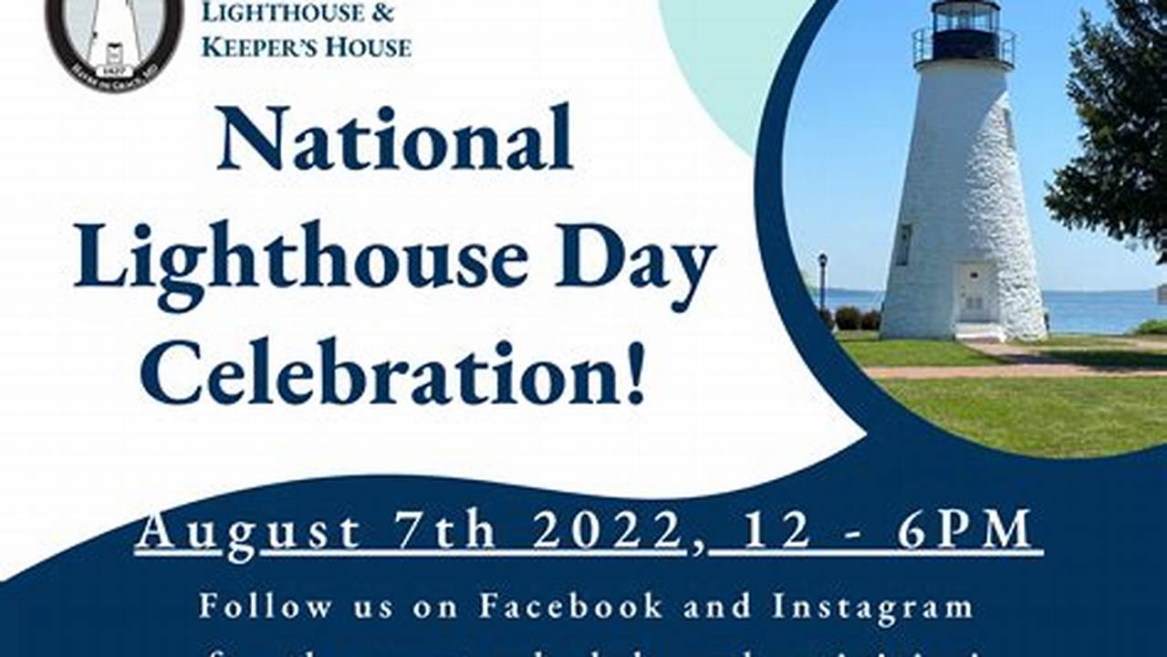 National Lighthouse Day 2024 Schedule