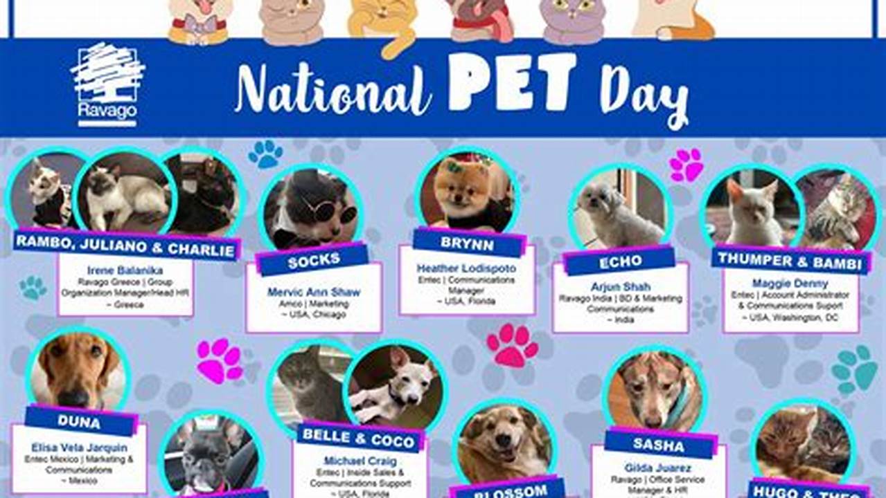 National Pet Day Calendar 2024